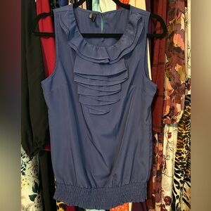 Maurices Purple Sleeveless Blouse with Ruffles